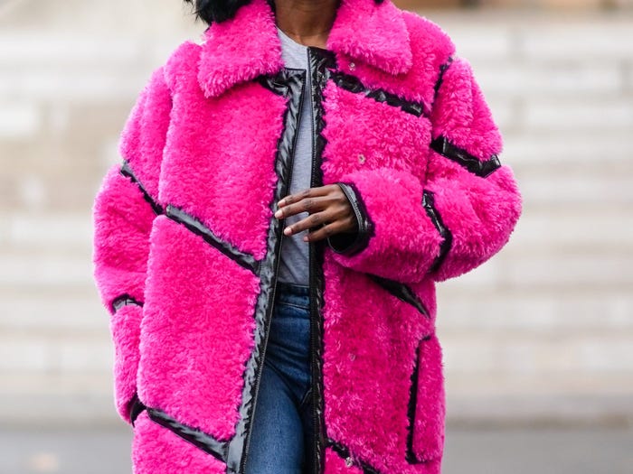 pink coat